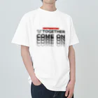 muscle_oniisanのオーマイゴッドトゥギャザー（黒文字） Heavyweight T-Shirt