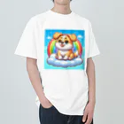 Minoyaの雲に乗った犬 Heavyweight T-Shirt