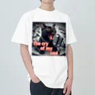 moriyama1981の歌を歌う黒猫 Heavyweight T-Shirt