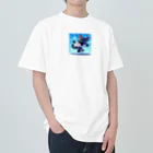 キュート＆クールのハイキック空手家クロネコ君 Heavyweight T-Shirt