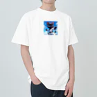 キュート＆クールの空手家クロネコ君・バージョン２ Heavyweight T-Shirt