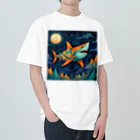 AI Fantasy Art ShopのFlying Shark ヘビーウェイトTシャツ