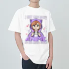 World_Teesのアニメガール - アニメと多分3人くらいしか興味がない ヘビーウェイトTシャツ