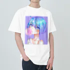 World_Teesのバブルガムを噛むアニメガール 日本の美学 アニメオタク Heavyweight T-Shirt