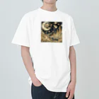 nico251の光り輝く金色の夜 Heavyweight T-Shirt