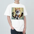 manaco-のふたまた猫ちゃん ヘビーウェイトTシャツ