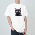 M&Kの黒猫2 Heavyweight T-Shirt