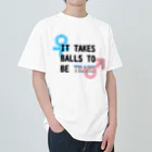 Café Roseraieの「It Takes Balls to be Trans」 ヘビーウェイトTシャツ