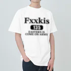 178@FxxkisのFxxkis ブラックロゴTシャツ ヘビーウェイトTシャツ