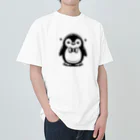 TAKU0822のシンプルで可愛いペンギングッズ Heavyweight T-Shirt