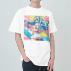 yozoraniyumeoの魔法サーファー少女 Heavyweight T-Shirt