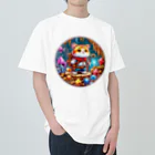 Coco&Mico Companyの冒険のドワーフキャット Tシャツ - 子ども用 Heavyweight T-Shirt