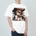 リリアのファンタジーのAI美少女リリアの海賊姿 Heavyweight T-Shirt