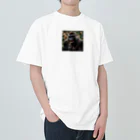 sunday_sataurday_freedayの喜んでいるゴリラ Heavyweight T-Shirt