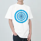 FONSデザインの水玉円3青 Heavyweight T-Shirt
