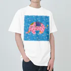 ピンクの象の幸福を呼ぶピンクの象 Heavyweight T-Shirt