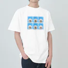 29ne_chanのつくねちゃん証明写真 ヘビーウェイトTシャツ