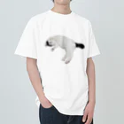 クリスタの尻尾が短い保護猫 たぬちゃん Heavyweight T-Shirt