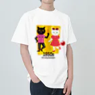 hiropo3の1950年代ねこ ヘビーウェイトTシャツ