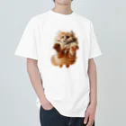 hikotakuの飛行猫 ヘビーウェイトTシャツ