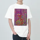 Psychedelic Works🌈🧠のRainbow cat ヘビーウェイトTシャツ