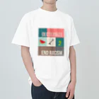 mgmのDecolonize. End Racism.（植民地主義と人種差別を終わらせよう） ヘビーウェイトTシャツ