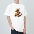 ドラゴンとわたしのドラゴンとビスケット Heavyweight T-Shirt