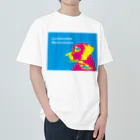 HanaTorantaのラブラドール　抽象化ピンク×ブルー Heavyweight T-Shirt