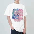 AQUAMETAVERSEのアイドルフラワーズ　なでしこ1478 ヘビーウェイトTシャツ