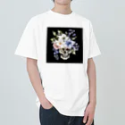 なかはらみくの骸骨と花束 Heavyweight T-Shirt