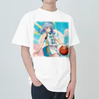 yozoraniyumeoの魔法バスケ少女 ヘビーウェイトTシャツ