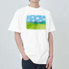 kimchinのテレビの<しばらくお待ちください>のテロップ画面 Heavyweight T-Shirt