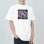 KIglassesのMelodies of the Galaxy - 銀河の旋律 ヘビーウェイトTシャツ