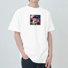 KONEKO_NEKOの宇宙猫 Heavyweight T-Shirt