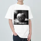 yuriseのモノトーンAppleグッズ ヘビーウェイトTシャツ