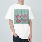 たくたくるんぱのお店の蟹座 カニ家族 Heavyweight T-Shirt