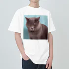 アニマル宮殿の睨みネコ ヘビーウェイトTシャツ