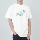Lily bird（リリーバード）のセキセイインコのピーコちゃん ヘビーウェイトTシャツ