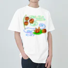 Lily bird（リリーバード）の枝つきホオズキ 水紋（和柄）その2 ヘビーウェイトTシャツ
