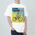 nidan-illustrationのGYRO HOPPER (inked fixie girl) ヘビーウェイトTシャツ