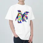 meiroのカラフルなペンギン Heavyweight T-Shirt