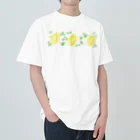 Lily bird（リリーバード）のスライスレモンとレモンの花 ヘビーウェイトTシャツ