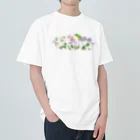 外山康雄　野の花館の雪割草 ヘビーウェイトTシャツ