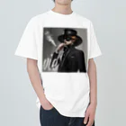 vieのvie BLACK_smoke Heavyweight T-Shirt