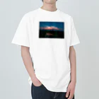 otakeの写真店の夕焼けの田んぼ Heavyweight T-Shirt