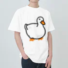 Cody the LovebirdのChubby Bird アヒル ヘビーウェイトTシャツ