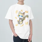 猫の隠れ家のはちわれ靴下の猫又ちゃん Heavyweight T-Shirt