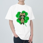 猫の隠れ家の四つ葉印の化け狸ちゃん Heavyweight T-Shirt