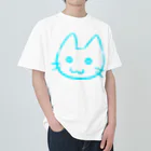 武者小路夕桐の水色猫 Heavyweight T-Shirt