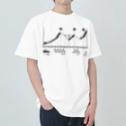 Amateur Academyの超級山岳T（印刷色：ブラック）  ヘビーウェイトTシャツ